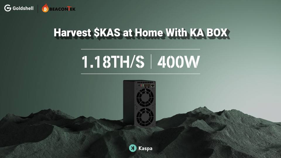 Goldshell KA BOX 1.18T 400W KAS Miner for Home